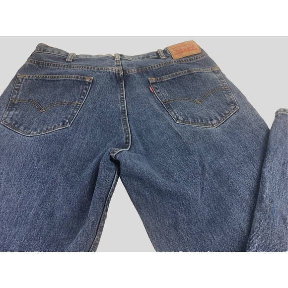 Levi's 550 Men's Jeans 38 x 34 Y2K Regular Fit Straight Leg Blue Denim Stonewash - Picture 9 of 14